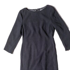 L.K. Bennett London Long Sleeve Black Midi Dress – Cocktail or Office, Size 6